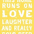 Love and Cold Beer Poster